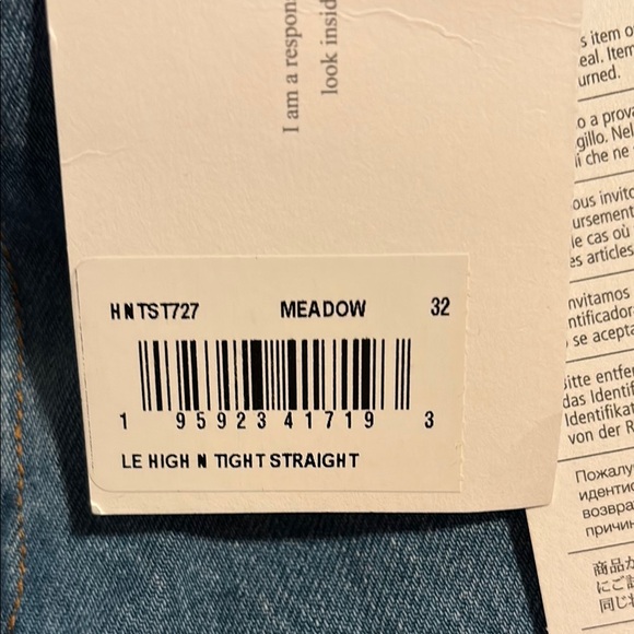 Frame Denim Women's Blue Jeans NWT 32 - Picture 3 of 5